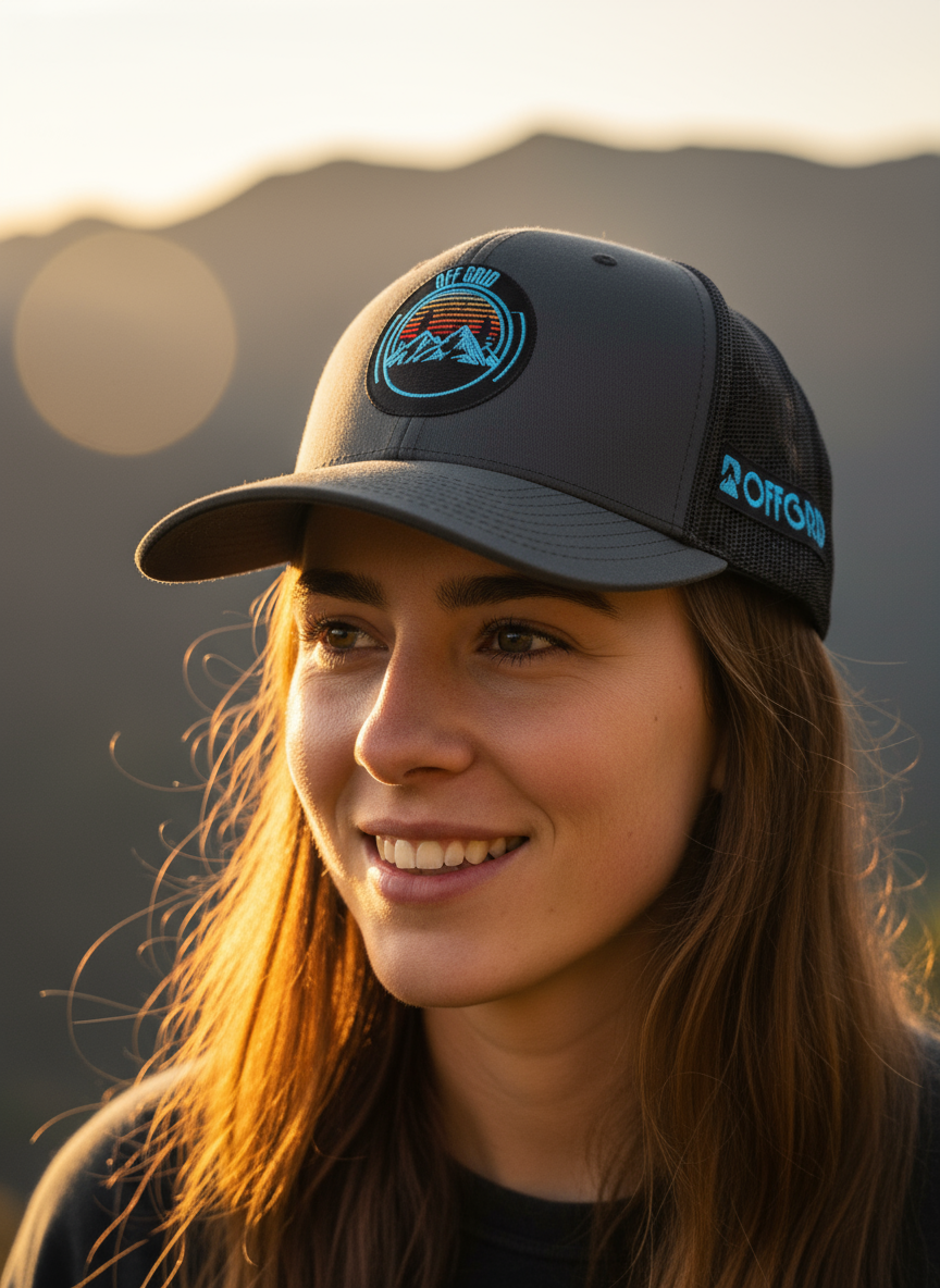 Summit Glow portrait with sunset light